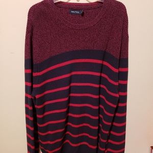 Nautica red and black sweater
